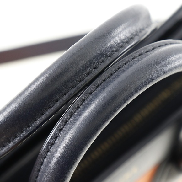 Celine Luggage Nano Shopper Shoulder Bag Calf Orange Crossbody Handbag - Picture 5 of 9